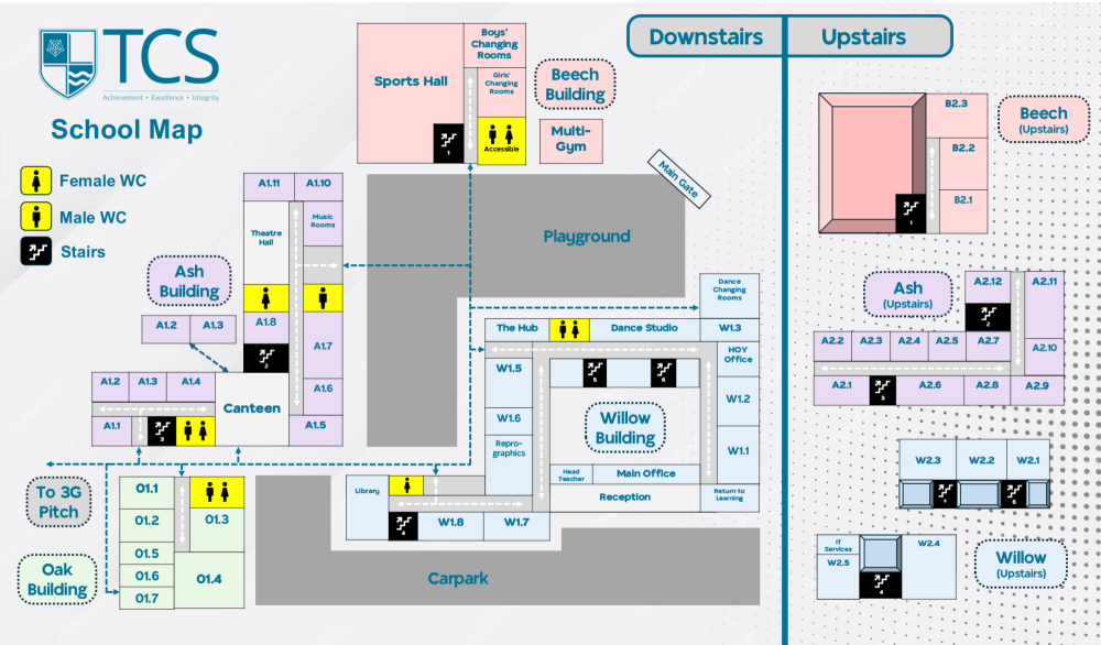 Map of TCS